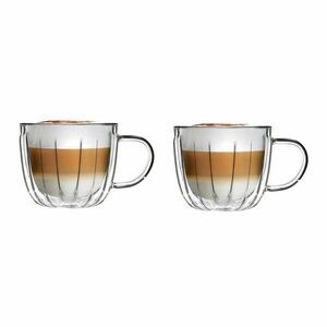 Üveg csésze szett 2 db-os cappucinóhoz 350 ml Tulip – Vialli Design kép