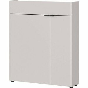 Krémszínű matt szekrény 83x99x22 cm Ameca – Germania kép