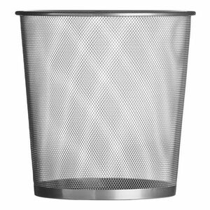 Matt ezüstszínű fém irodai szemetes 12 l Den – Premier Housewares kép