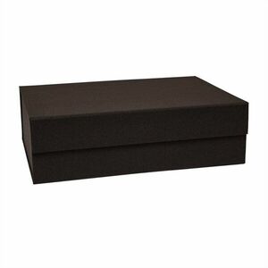 Sötétbarna fedeles karton tárolódoboz 45x33x15 cm Hako – OYOY Living Design kép