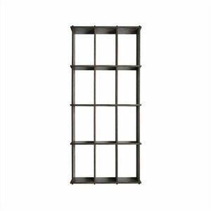 Sötét natúr színű többszintes kőrisfa fali polc 58 cm Grid – OYOY Living Design kép