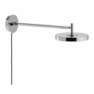 Fényes ezüstszínű konnektorhoz csatlakoztatható LED dimmelhető fali lámpa hajlítható szerkezettel ø 15 cm Asteria Wall Long – UMAGE kép