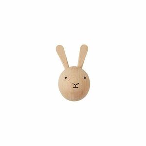 Natúr színű fali bükkfa akasztó Rabbit – OYOY Mini kép
