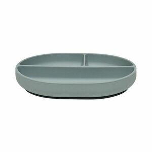 Szürkéskék szilikon gyerek tányér 17x21, 5 cm Enkei – OYOY Mini kép