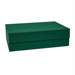 Sötétzöld fedeles karton tárolódoboz 45x33x15 cm Hako – OYOY Living Design kép