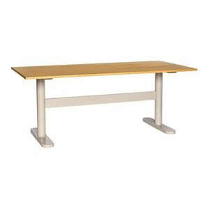 Íróasztal tölgyfa dekoros asztallappal 90x190 cm Tona – Hübsch kép