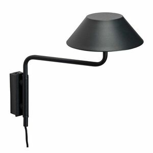 Fekete konnektorhoz csatlakoztatható fém LED dimmelhető fali lámpa ø 30 cm Cover – Hübsch kép