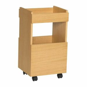 Gurulós zsúrkocsi tölgyfa dekorral 35x40 cm Forma – Hübsch kép