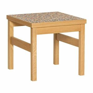 Tárolóasztal tölgyfa dekorral 40x40 cm Confetti – Hübsch kép