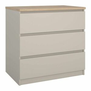 Krémszínű komód 77x76x50 cm Naia – Tvilum kép