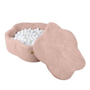 Rózsaszín kordbársony labdamedence ø 90 cm magasság 30 cm – Meowbaby kép