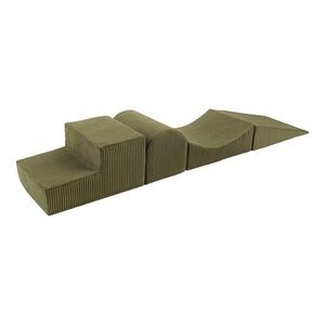Khaki habszivacs játszótér 3 db-os magasság 30 cm 45x193 cm – Meowbaby kép