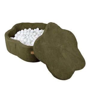 Khaki kordbársony labdamedence ø 90 cm magasság 30 cm – Meowbaby kép