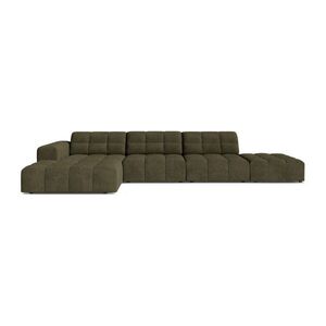 Khaki zsenília sarokkanapé (bal oldali-heverő résszel) Chicago – Cosmopolitan Design kép