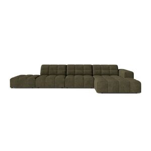 Khaki zsenília sarokkanapé (jobb oldali-heverő résszel) Chicago – Cosmopolitan Design kép