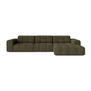 Khaki zsenília sarokkanapé (jobb oldali-heverő résszel) Chicago – Cosmopolitan Design kép