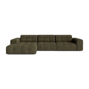 Khaki zsenília sarokkanapé (bal oldali-heverő résszel) Chicago – Cosmopolitan Design kép