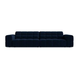 Sötétkék bársony kanapé 252 cm Chicago – Cosmopolitan Design kép