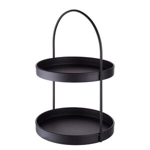 SIDELINE emeletes tálaló, fekete 35cm kép
