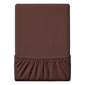 Jersey EXCLUSIVE sötétbarna lepedő 90x200 cm Grammsúly (rost sűrűség): Lux (190 g/m2) kép