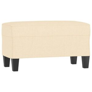 vidaXL krémszínű szövet pad 70 x 35 x 41 cm kép