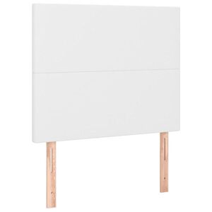 vidaXL fehér műbőr fejtámla 80x5x118/128 cm kép