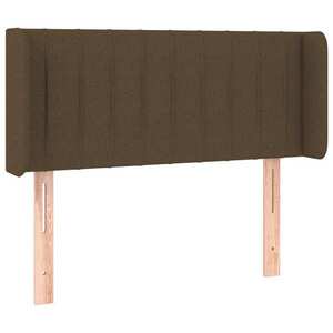 vidaXL sötétbarna szövet fejtámla 83x16x78/88 cm kép