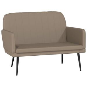vidaXL kávészínű műbőr pad 107 x 80 x 81 cm kép