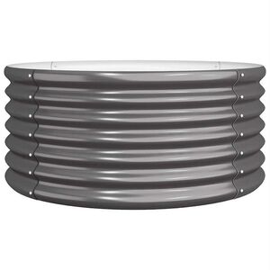 vidaXL antracitszürke horganyzott acél kerti ültetőláda 80 x 80 x 36 cm kép
