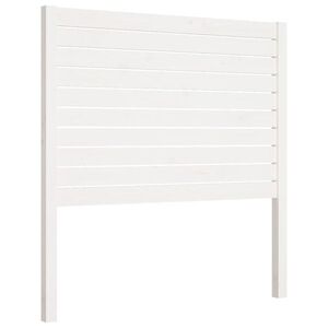 vidaXL fehér tömör fenyőfa ágyfejtámla 96 x 4 x 100 cm kép