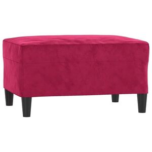 vidaXL bordó bársony lábzsámoly 70x55x41 cm kép