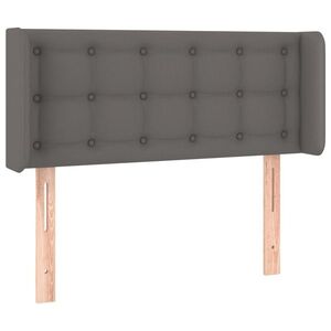vidaXL szürke műbőr szárnyas fejtámla 83x16x78/88 cm kép