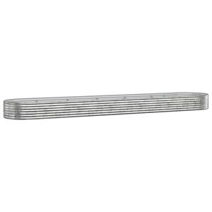 vidaXL ezüstszínű horganyzott acél kerti magaságyás 507x100x36 cm kép