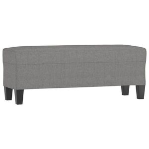 vidaXL sötétszürke szövet pad 100x35x41 cm kép