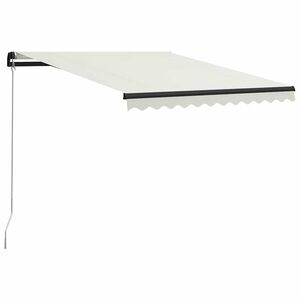 vidaXL krémszínű kézzel kihúzható napellenző 300 x 250 cm kép