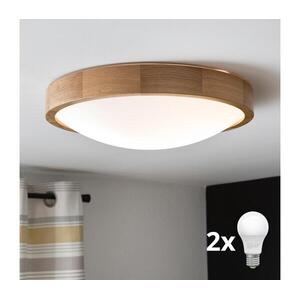 BRILAGI - CARVALHO SLIM LED mennyezeti lámpa 2xE27/15W/230V, tölgy, Ø 37 cm 8590828606789 kép