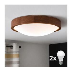 BRILAGI - LED mennyezeti lámpa CARVALHO SLIM 2xE27/15W/230V tölgy-cseresznye átmérő 37 cm 8590828607144 kép