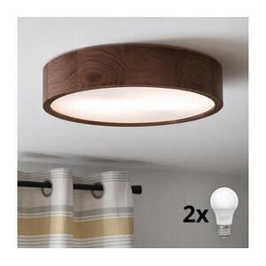 BRILAGI - LED mennyezeti lámpa CARVALHO 2xE27/15W/230V tölgy, dió, átm. 37 cm 8590828607175 kép