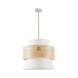Csillár zsinóron GRENADA 1xE27/20W/230V átm. 40 cm bézs 330482 kép