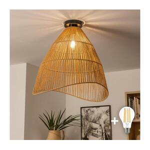 Brilagi - LED felületre szerelhető csillár CERIA BOHO 1xE27/40W/230V, átm. 50 cm, barna BG3988+EG781102 kép