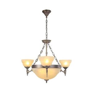 BRILAGI - DAHLIA láncos csillár 6xE27/40W/230V, Ø 74 cm, sárgaréz BRSD85857-3+3P/AB kép