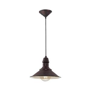 BRILAGI - Kábeles függőlámpa FORGE 1xE27/60W/230V átmérő 22 cm barna BRSA49455-1P kép