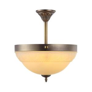 BRILAGI - DAHLIA rúdon függő csillár 3xE27/40W/230V Ø 37 cm, sárgaréz BRSD85856-3P/AB kép