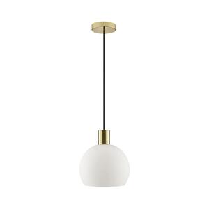 Brilliant - Kábellel függesztett csillár CONY 1xE27/20W/230V átm. 25 cm sárgaréz 51380/18 kép