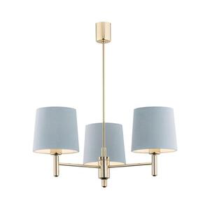 BRILAGI - MONTE rúdon függő csillár 3xE27/60W/230V kék/arany 8590828053385 kép