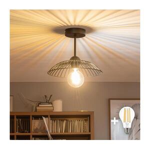 BRILAGI - LED felületre szerelhető csillár CERIA WIRE 1xE27/60W/230V átm. 26 cm fekete BG3989+EG300158 kép