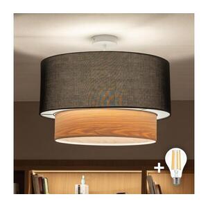 BRILAGI - LED felületre szerelhető csillár CERIA 1xE27/60W/230V Ø 50 cm fehér/fekete/bézs BG3992+EG781091 kép
