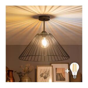 BRILAGI - LED felületre szerelt csillár CERIA WIRE 1xE27/60W/230V Ø 45 cm fekete BG3989+EG300164 kép