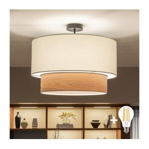 Brilagi - LED felületre szerelhető csillár CERIA 1xE27/60W/230V átm. 50 cm fekete/fehér/bézs BG3989+EG781089 kép