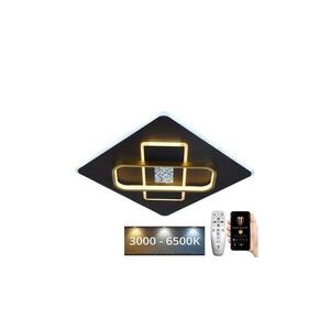 LED Dimmelhető mennyezeti lámpa LED/90W/230V fekete + távirányítás J1326/B kép
